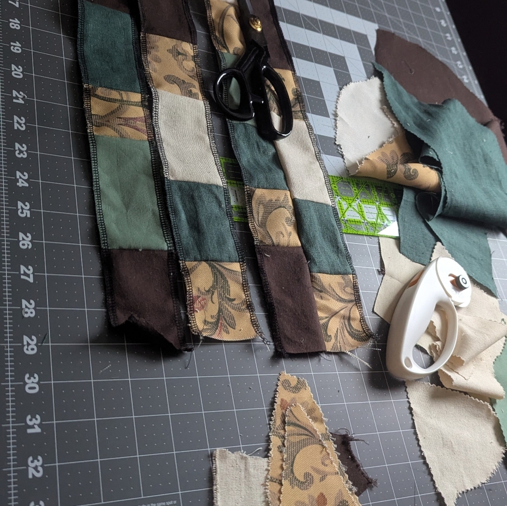 Patchwork Denim Jacket. Small. Upcycled Handmade. - Picture 7 of 10